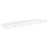 Wall Shelves 4 pcs High Gloss White 40x9x3 cm