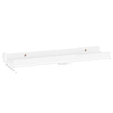 Wall Shelves 4 pcs High Gloss White 40x9x3 cm