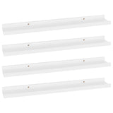 Wall Shelves 4 pcs White 60x9x3 cm