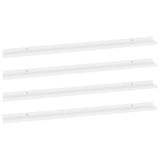 Wall Shelves 4 pcs White 115x9x3 cm