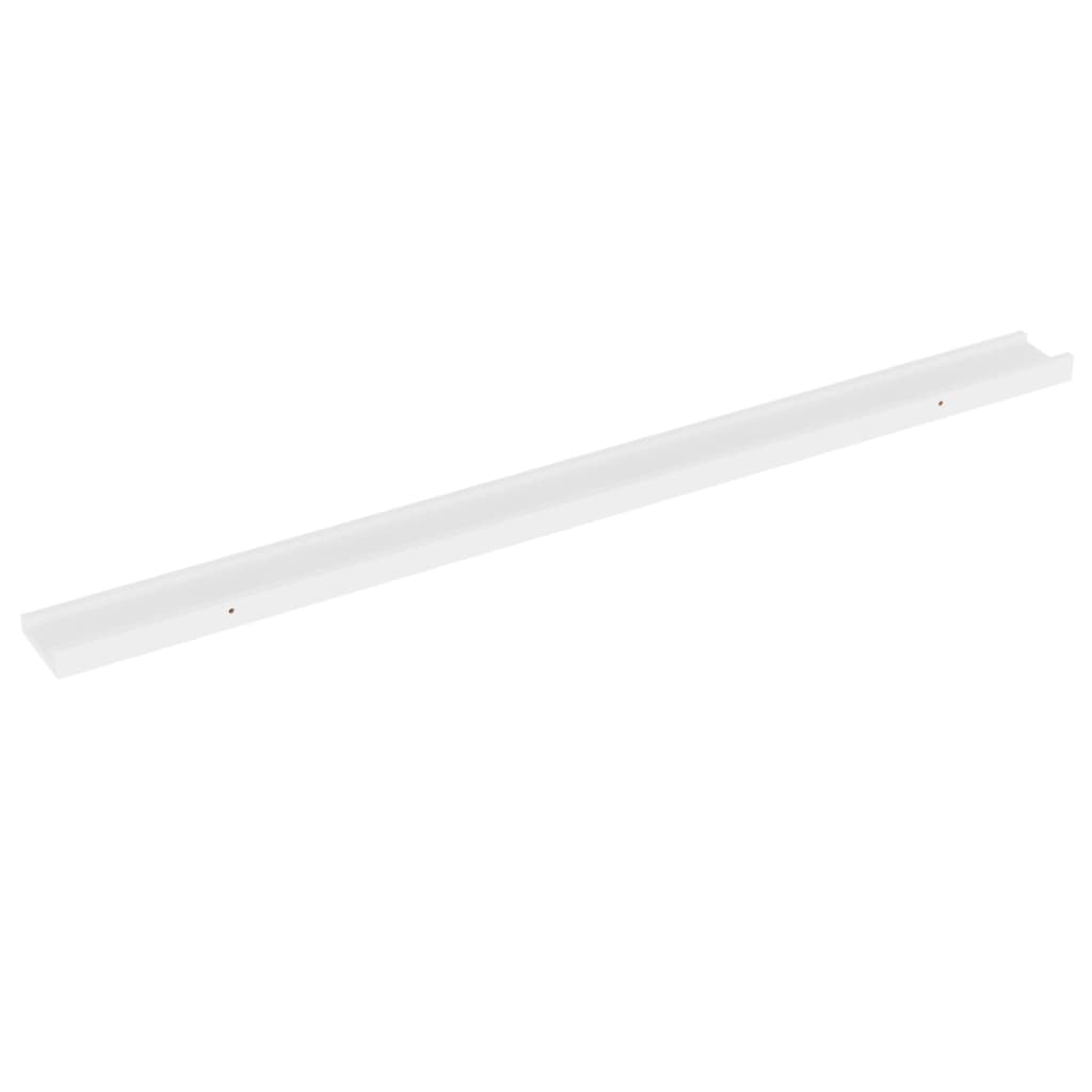 Wall Shelves 4 pcs White 115x9x3 cm