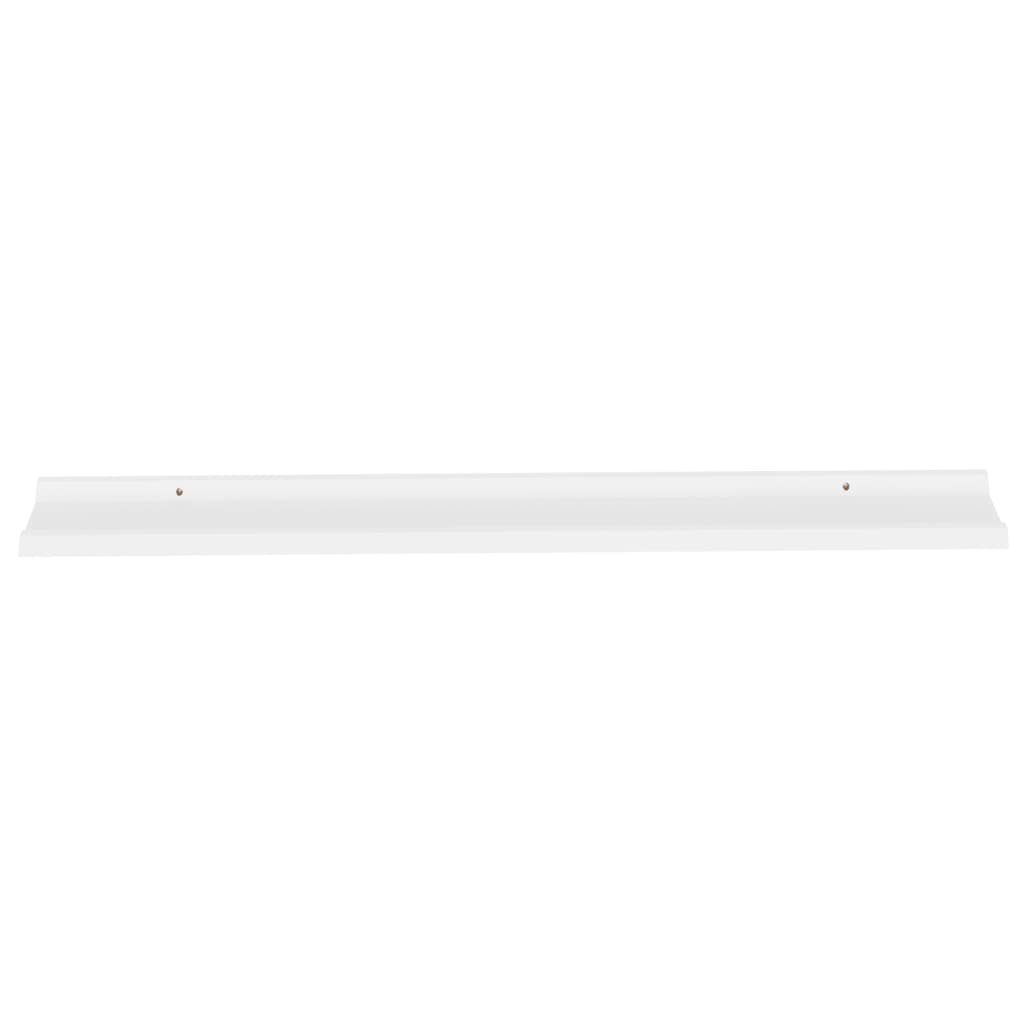 Wall Shelves 4 pcs White 115x9x3 cm