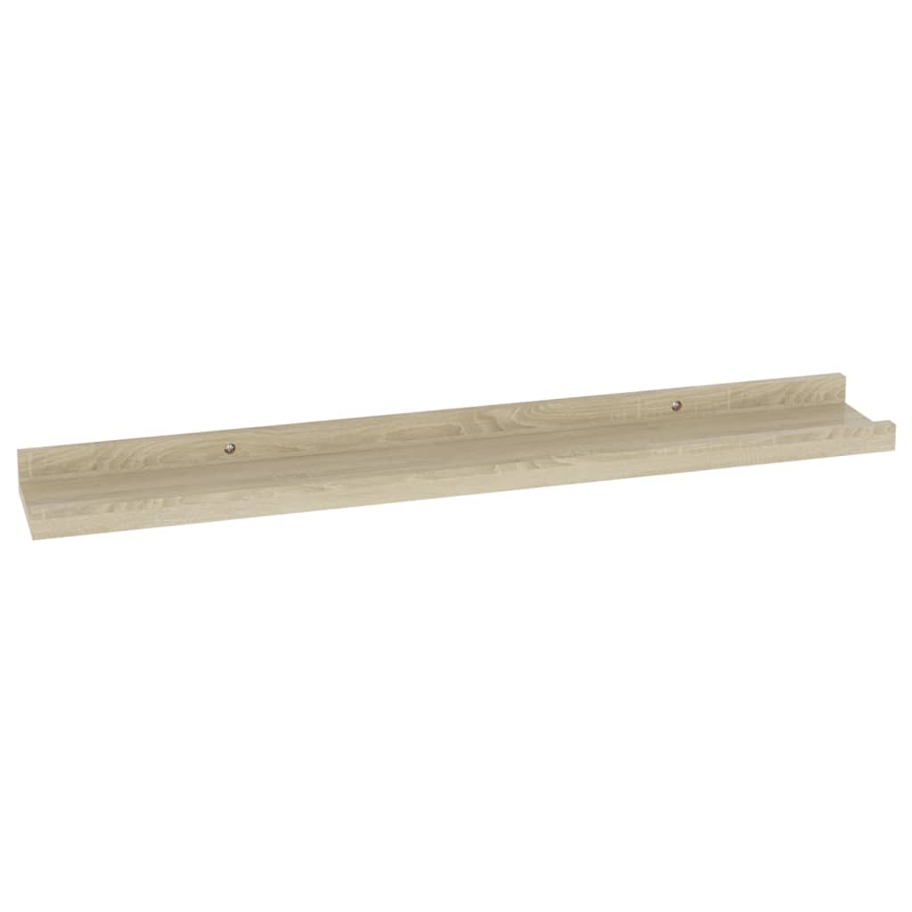 Wall Shelves 4 pcs Sonoma Oak 60x9x3 cm