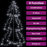 Christmas Cone Tree 160 LEDs Indoor and Outdoor 78x120 cm