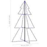 Christmas Cone Tree 200 LEDs Indoor and Outdoor 98x150 cm