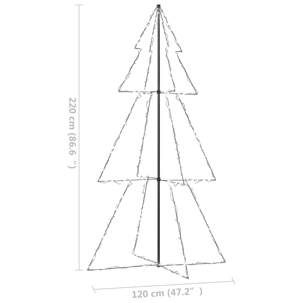 Christmas Cone Tree 300 LEDs Indoor and Outdoor 120x220 cm