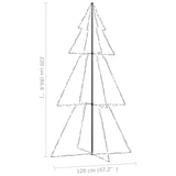 Christmas Cone Tree 300 LEDs Indoor and Outdoor 120x220 cm