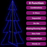 Christmas Cone Tree 360 LEDs Indoor and Outdoor 143x250 cm