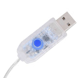 Star and Moon Fairy Lights Remote Control 345 LED Blue