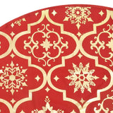 Luxury Christmas Tree Skirt with Sock Red 150 cm Fabric