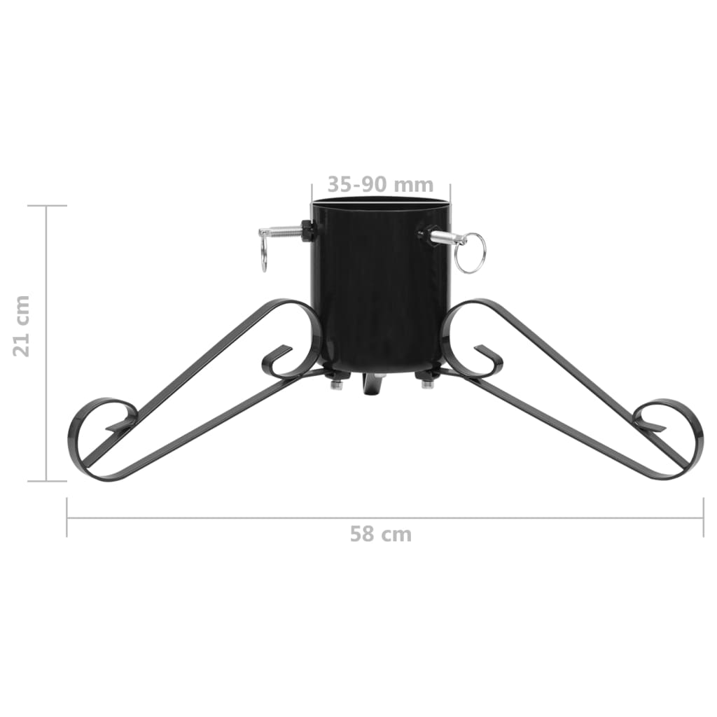 Christmas Tree Stand Black 58x58x21 cm