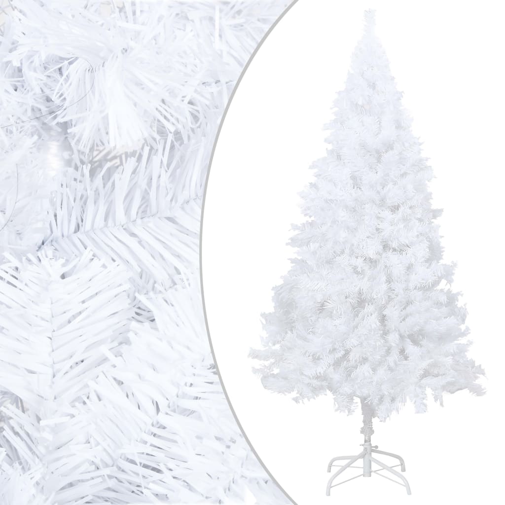 Artificial Pre-lit Christmas Tree with Ball Set White 180 cm PVC