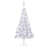 Artificial Pre-lit Christmas Tree with Ball Set L 240 cm White