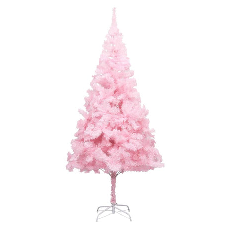 Artificial Pre-lit Christmas Tree with Ball Set Pink 240 cm PVC