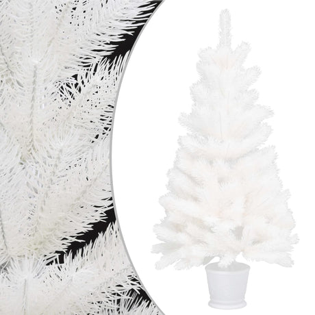 Artificial Pre-lit Christmas Tree with Ball Set White 90 cm