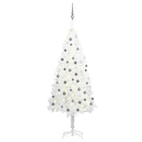 Artificial Pre-lit Christmas Tree with Ball Set White 180 cm