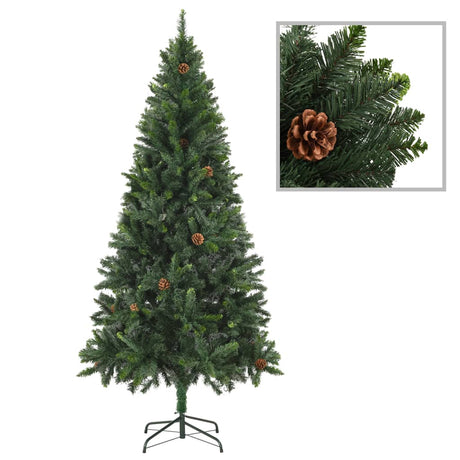 Artificial Pre-lit Christmas Tree with Ball Set Green 210 cm