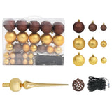 Artificial Pre-lit Christmas Tree with Ball Set 150 cm