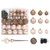 Artificial Pre-lit Christmas Tree with Ball Set&Pine Cones 210 cm