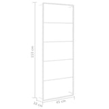 Towel Rack White 45x10x115 cm Steel