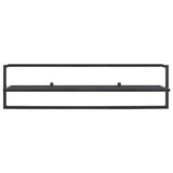 Towel Rack Black 95x25x22 cm Iron