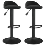 Bar Stools 2 pcs Black Velvet