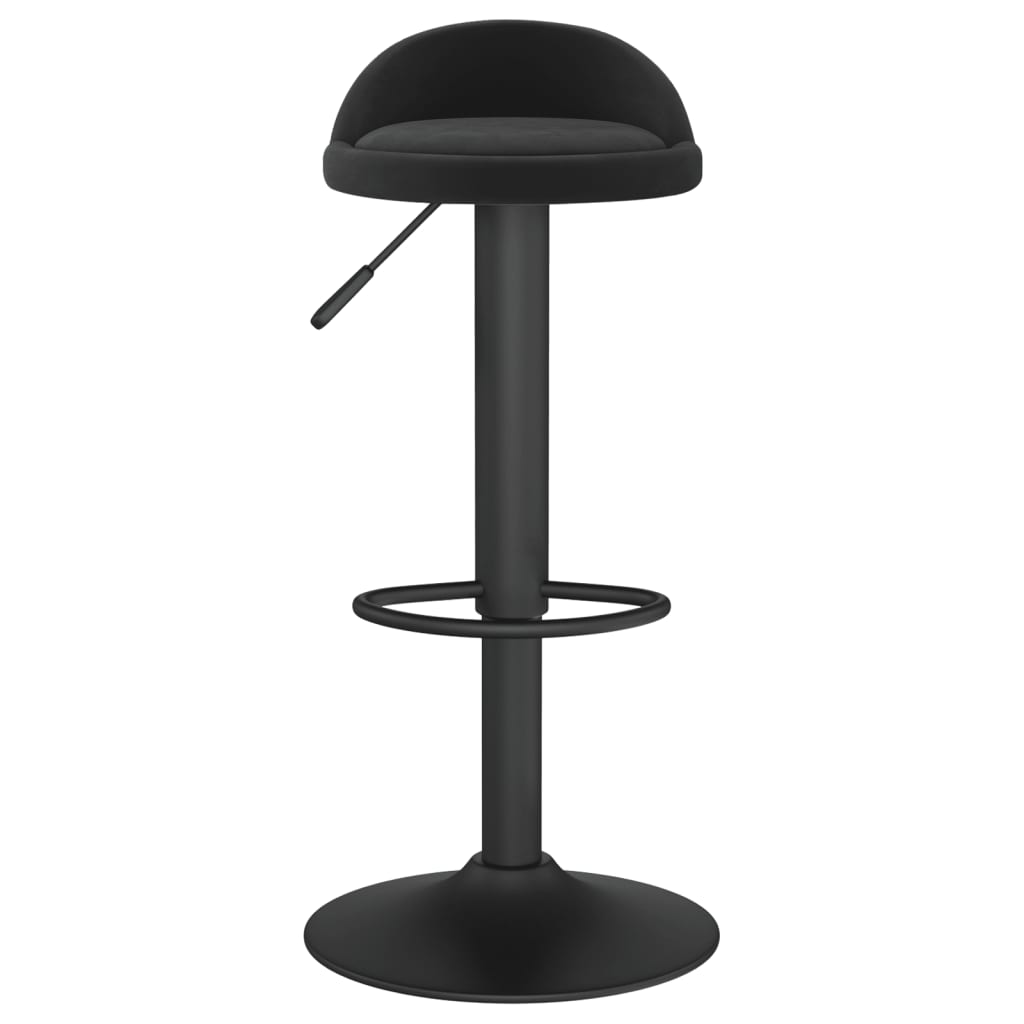 Bar Stools 2 pcs Black Velvet