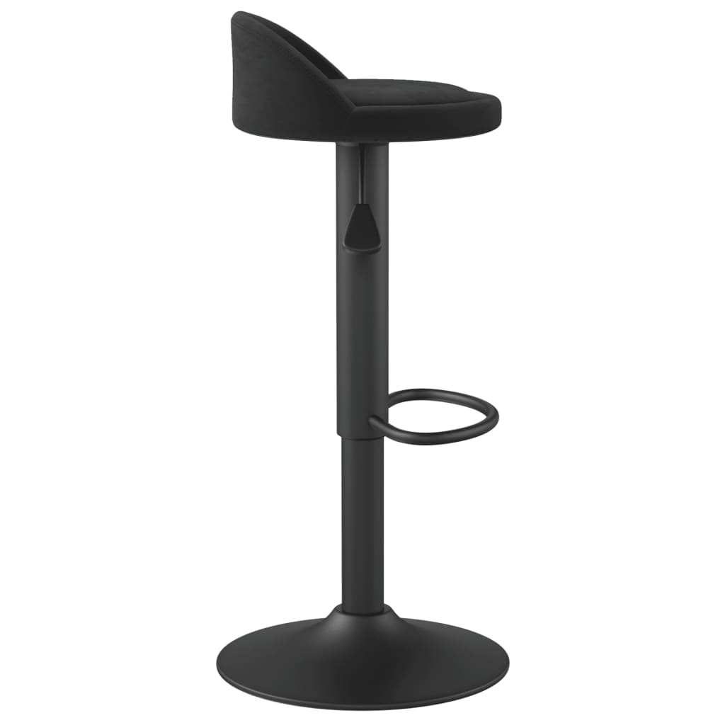 Bar Stools 2 pcs Black Velvet