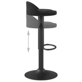 Bar Stools 2 pcs Black Velvet