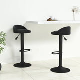 Bar Stools 2 pcs Black Velvet