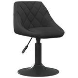 Swivel Dining Chairs 2 pcs Black Velvet