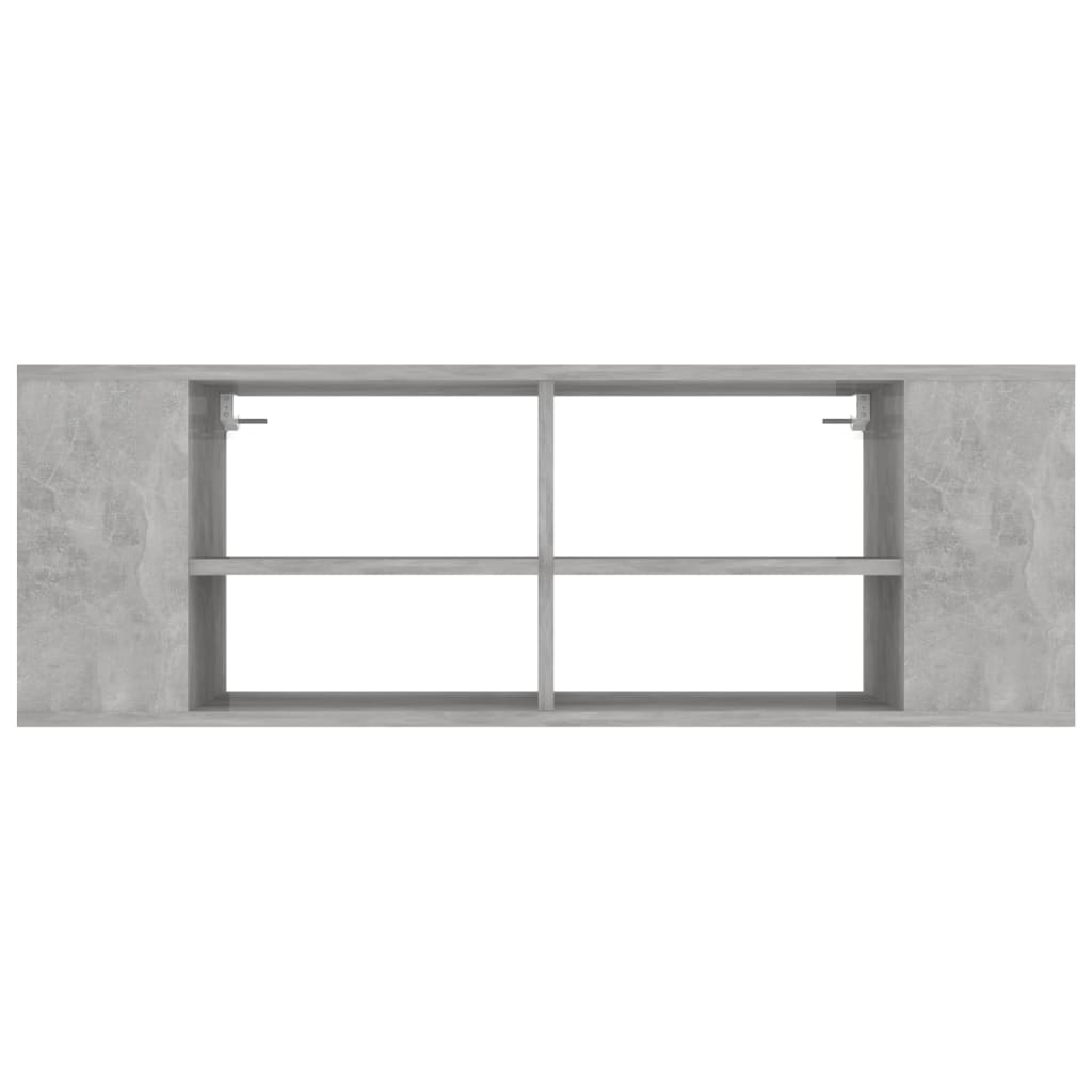 Wall-Mounted TV Cabinet Concrete Grey 102x35x35 cm Engineered Wood