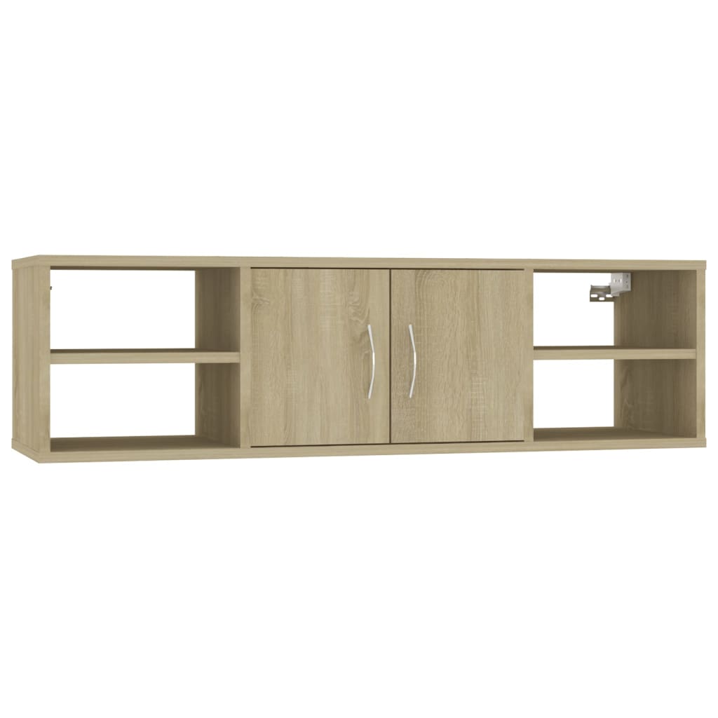 Wall Shelf Sonoma Oak 102x30x29 cm Engineered Wood