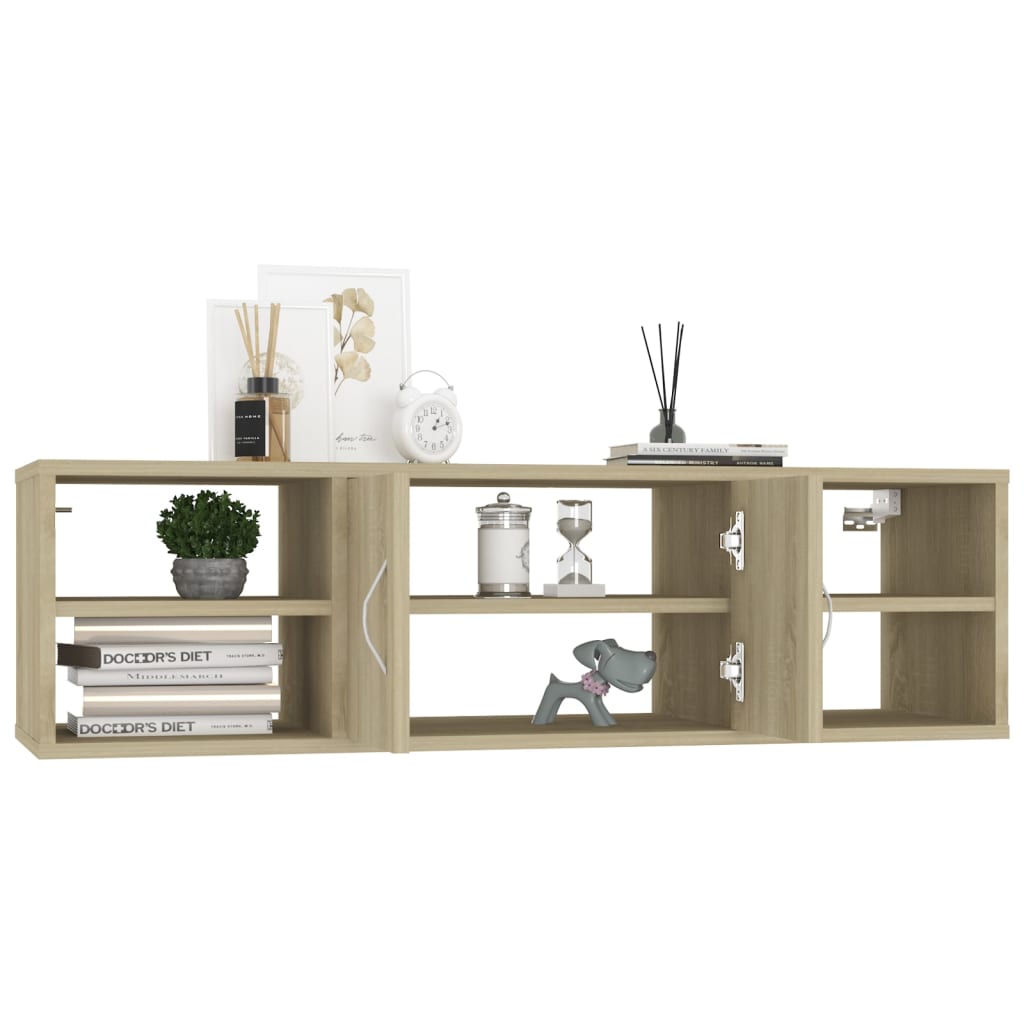 Wall Shelf Sonoma Oak 102x30x29 cm Engineered Wood