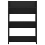 Wall Shoe Cabinets 2 pcs  Black 60x18x90 cm Engineered Wood