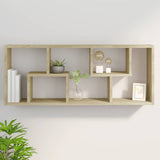 Wall Shelf Sonoma Oak 36x16x90 cm Engineered Wood