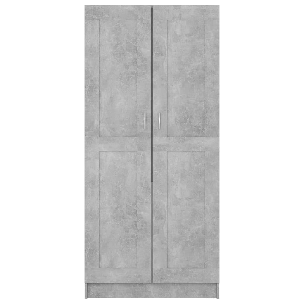 Wardrobe Concrete Grey 82.5x51.5x180 cm Engineered Wood