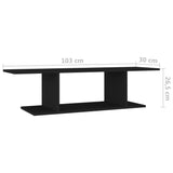 Wall Mounted TV Cabinet Black 103x30x26.5 cm