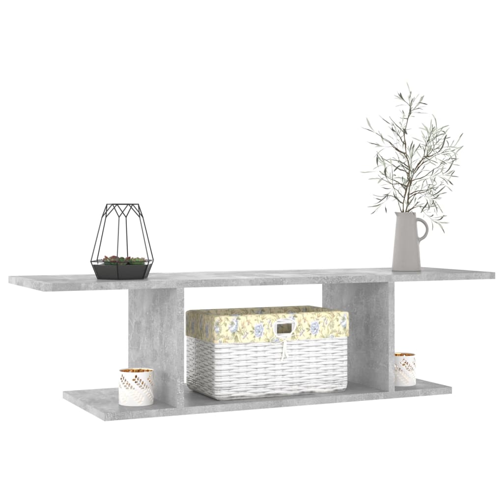 Wall Mounted TV Cabinet Concrete Grey 103x30x26.5 cm