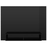 Wall TV Cabinet High Gloss Black 120x23.5x90 cm Engineered Wood