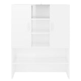 Washing Machine Cabinet High Gloss White 70.5x25.5x90 cm