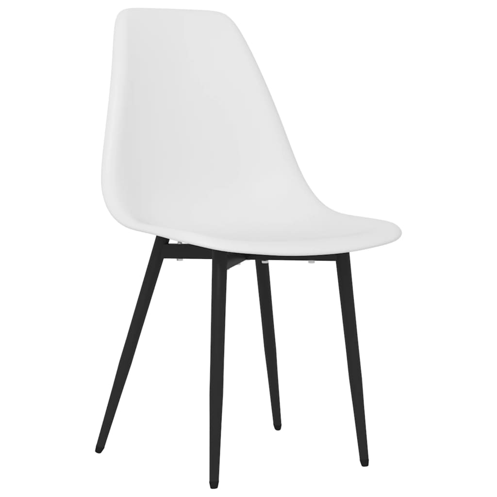 Dining Chairs 2 pcs White PP