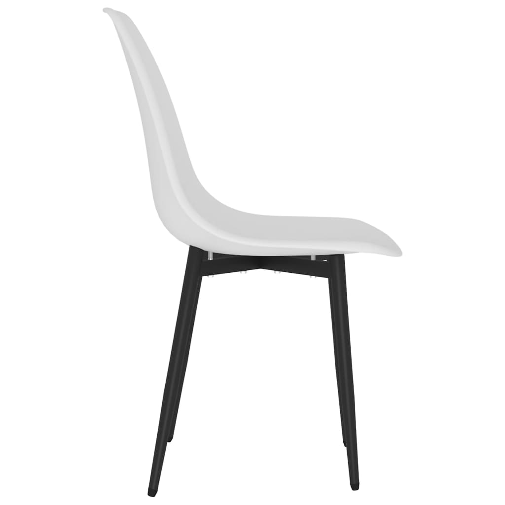 Dining Chairs 2 pcs White PP