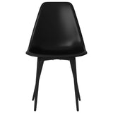 Dining Chairs 2 pcs Black PP