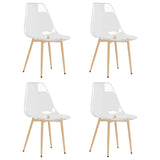 Dining Chairs 4 pcs Transparent PET