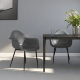 Dining Chairs 2 pcs Grey PP