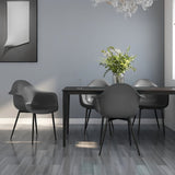 Dining Chairs 4 pcs Grey PP