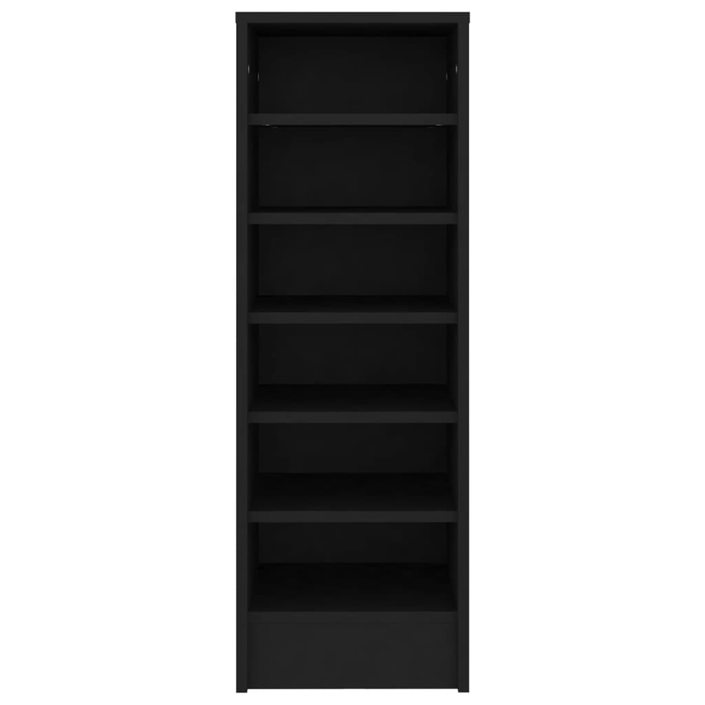 Shoe Cabinet Black 31.5x35x90 cm Engineered Wood