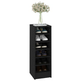 Shoe Cabinet Black 31.5x35x90 cm Engineered Wood