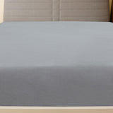 Jersey Fitted Sheets 2 pcs Grey 180x200 cm Cotton